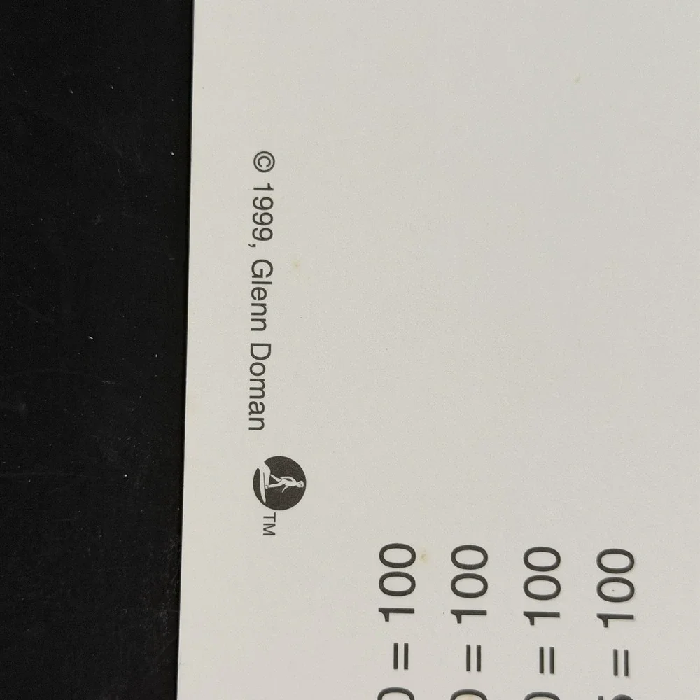How To Teach Your Baby Math Glenn Doman 100 Dot Numeral Cards 1999 Used Complete